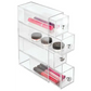 InterDesign 4 Drawers Plastic Vanity Narrow Cosmetics