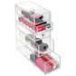 InterDesign 5 Drawers Plastic Vanity Narrow Cosmetics