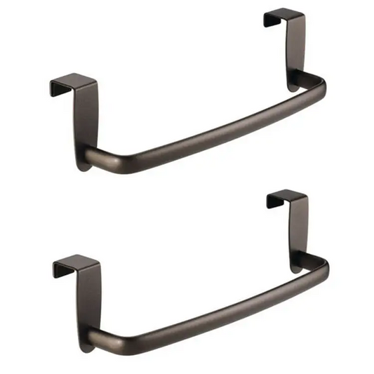 InterDesign Axis Over-the-Cabinet Metallic Dish Towel Holder