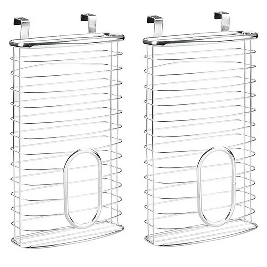 InterDesign Axis Over-the-Cabinet Metallic Plastic Bag