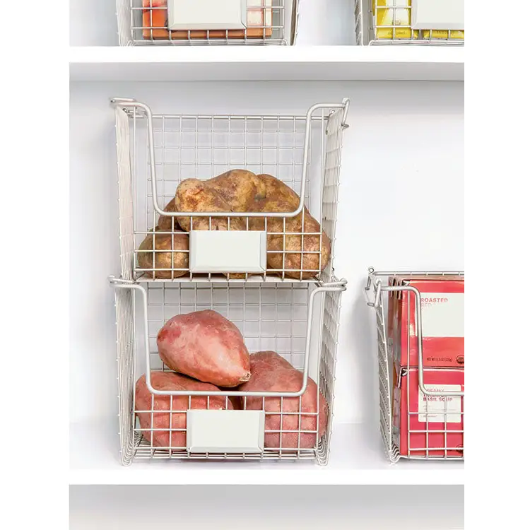 InterDesign Classico Stackable Basket 10 x 10 x 7.75 Medium