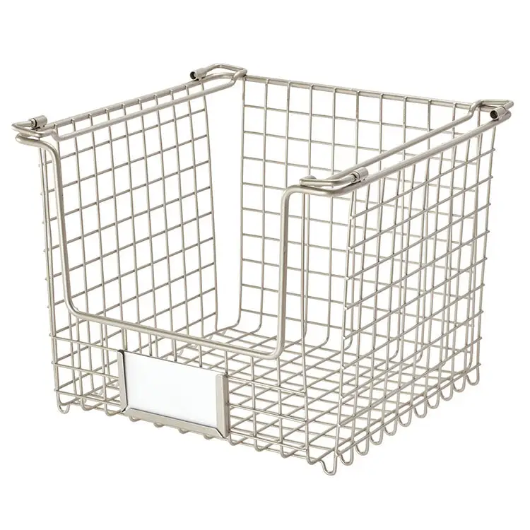 InterDesign Classico Stackable Basket 10 x 10 x 7.75 Medium