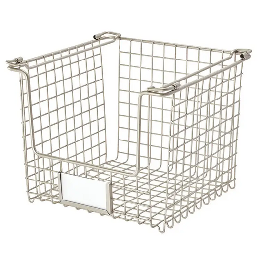 InterDesign Classico Stackable Basket 10 x 10 x 7.75 Medium