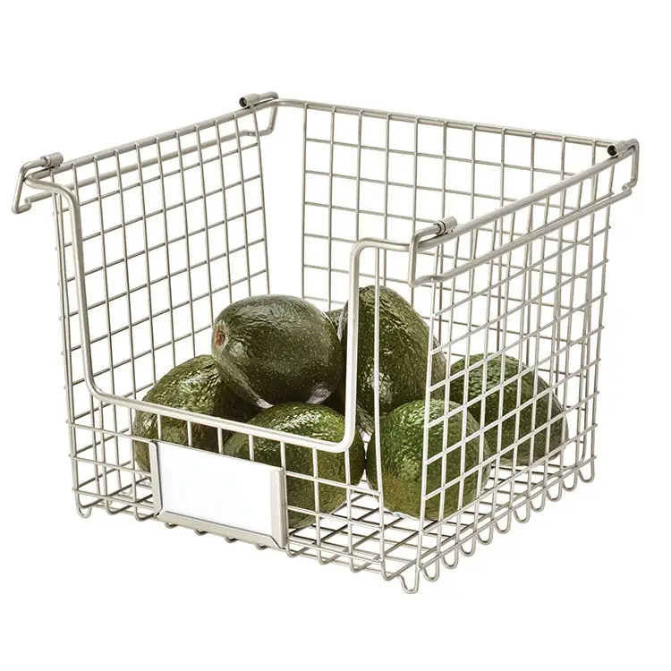 InterDesign Classico Stackable Basket 10 x 10 x 7.75 Medium
