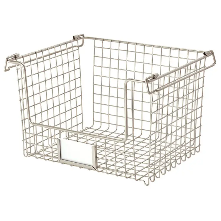 InterDesign Classico Stackable Basket 12 x 10 x 7.75 Large