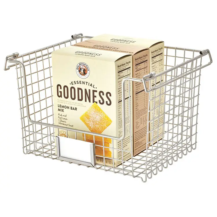 InterDesign Classico Stackable Basket 12 x 10 x 7.75 Large