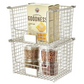 InterDesign Classico Stackable Basket 12 x 10 x 7.75 Large