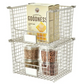 InterDesign Classico Stackable Basket 12 x 10 x 7.75 Large