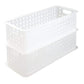 InterDesign Durable Plastic Storage Basket with Handle