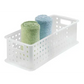 InterDesign Durable Plastic Storage Basket with Handle Pack