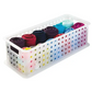 InterDesign Durable Plastic Storage Basket with Handle Pack