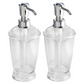 InterDesign Franklin 12 oz Plastic Soap Pump Dispenser Pack