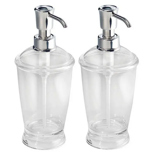 InterDesign Franklin 12 oz Plastic Soap Pump Dispenser Pack