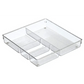 InterDesign Linus Durable Plastic Kitchen Drawer Organizer