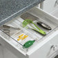 InterDesign Linus Durable Plastic Kitchen Drawer Organizer