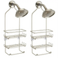 InterDesign Milo Metallic Shower Caddy Pack of 2 (Satin