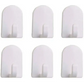 InterDesign Self Adhesive Plastic Hooks Pack of 2 (White) -