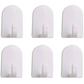 InterDesign Self Adhesive Plastic Hooks (White) 14101 - Misc