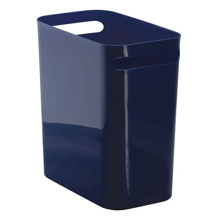 InterDesign Una 12 Rectangular Waste Basket with Handles
