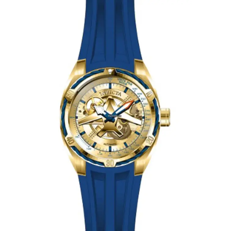 Invicta Men Aviator Automatic 100m Stainless Steel/Blue