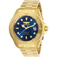 Invicta Men Pro Diver Automatic Blue Dial Gold Tone