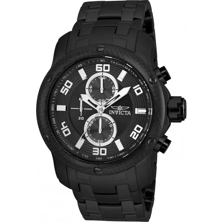 Invicta Men Pro Diver Multi Function Stainless Steel Black