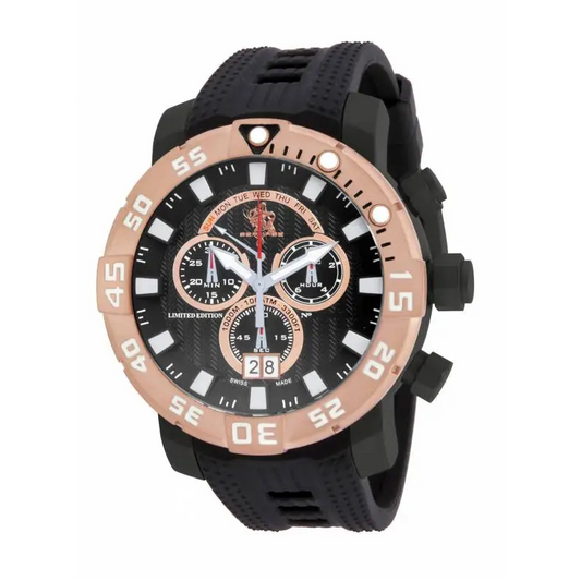 Invicta Men Sea Base Limited Chrono Titanium Case Black