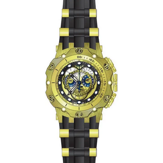 Invicta Men Venom Chrono Gold Plated Stainless Steel Black