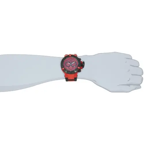 Invicta Men’s 0938 Subaqua Quartz Chronograph Red Dial Watch