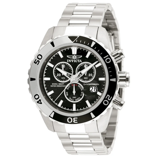 Invicta Men’s 12443 Pro Diver Quartz Chronograph Black Dial