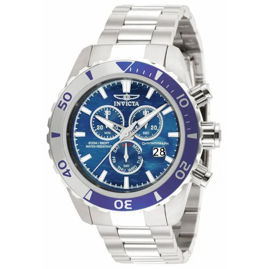 Invicta Men’s 12445 Pro Diver Quartz Chronograph Blue Dial