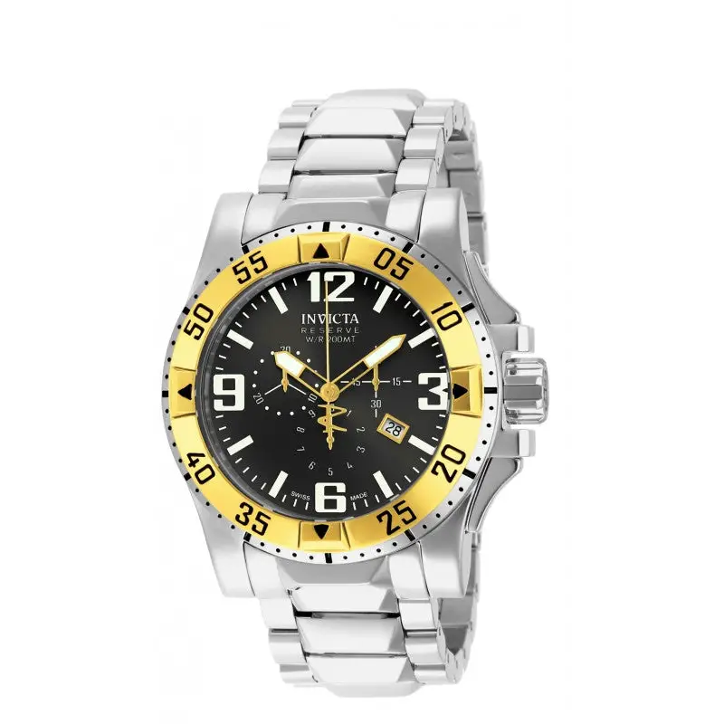 Invicta Men’s 14040 Excursion Quartz 3 Hand Black Dial Watch
