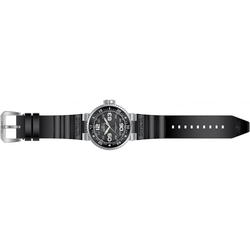 Invicta Men’s 21518 Pro Diver Quartz 3 Hand Black Dial Watch