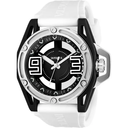 Invicta Men’s 22299 Specialty Quartz 3 Hand Black Dial Watch