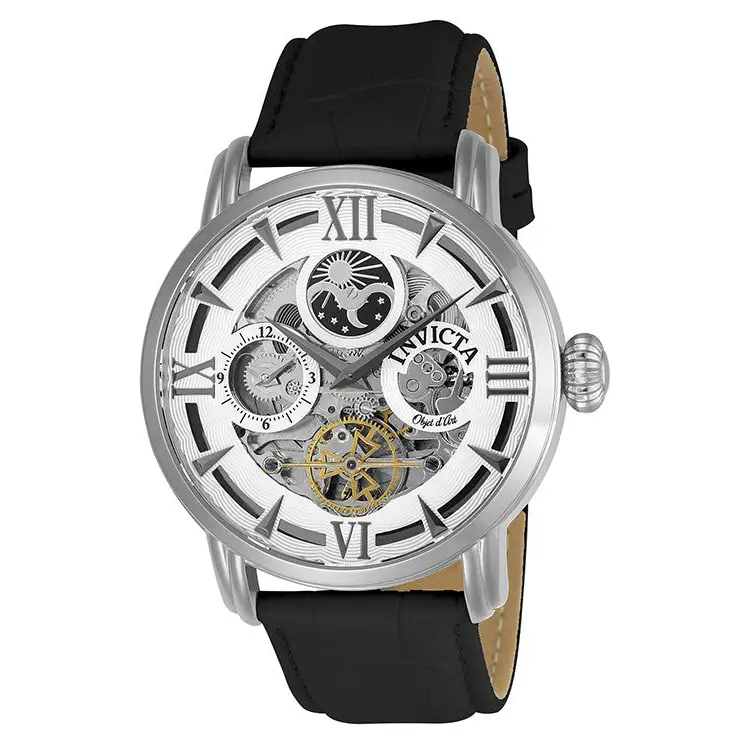 Invicta Men’s 22650 Objet D Art Automatic 3 Hand Silver Dial