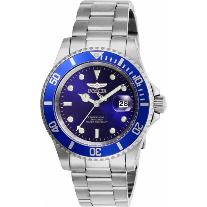 Invicta Men’s 26971 Pro Diver Quartz 3 Hand Blue Dial Watch