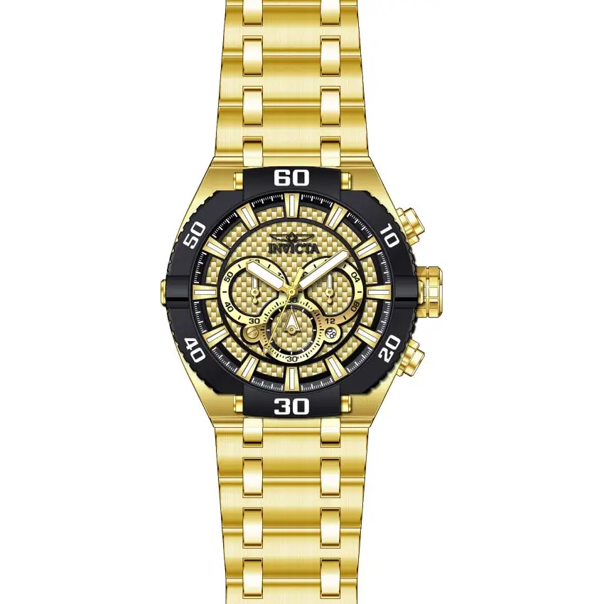 Invicta Men’s 27256 Coalition Forces Quartz 3 Hand Gold Dial