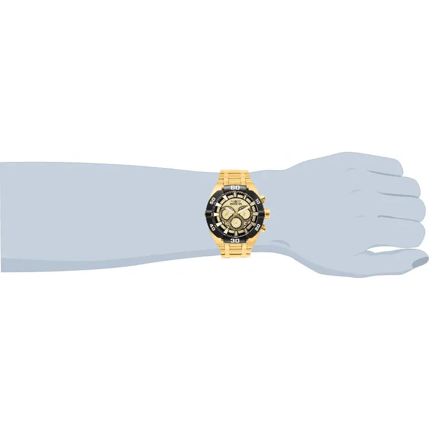 Invicta Men’s 27256 Coalition Forces Quartz 3 Hand Gold Dial