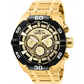 Invicta Men’s 27256 Coalition Forces Quartz 3 Hand Gold Dial