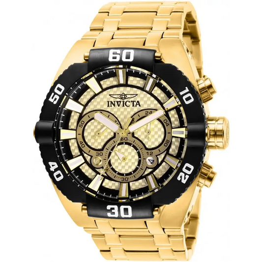 Invicta Men’s 27256 Coalition Forces Quartz 3 Hand Gold Dial