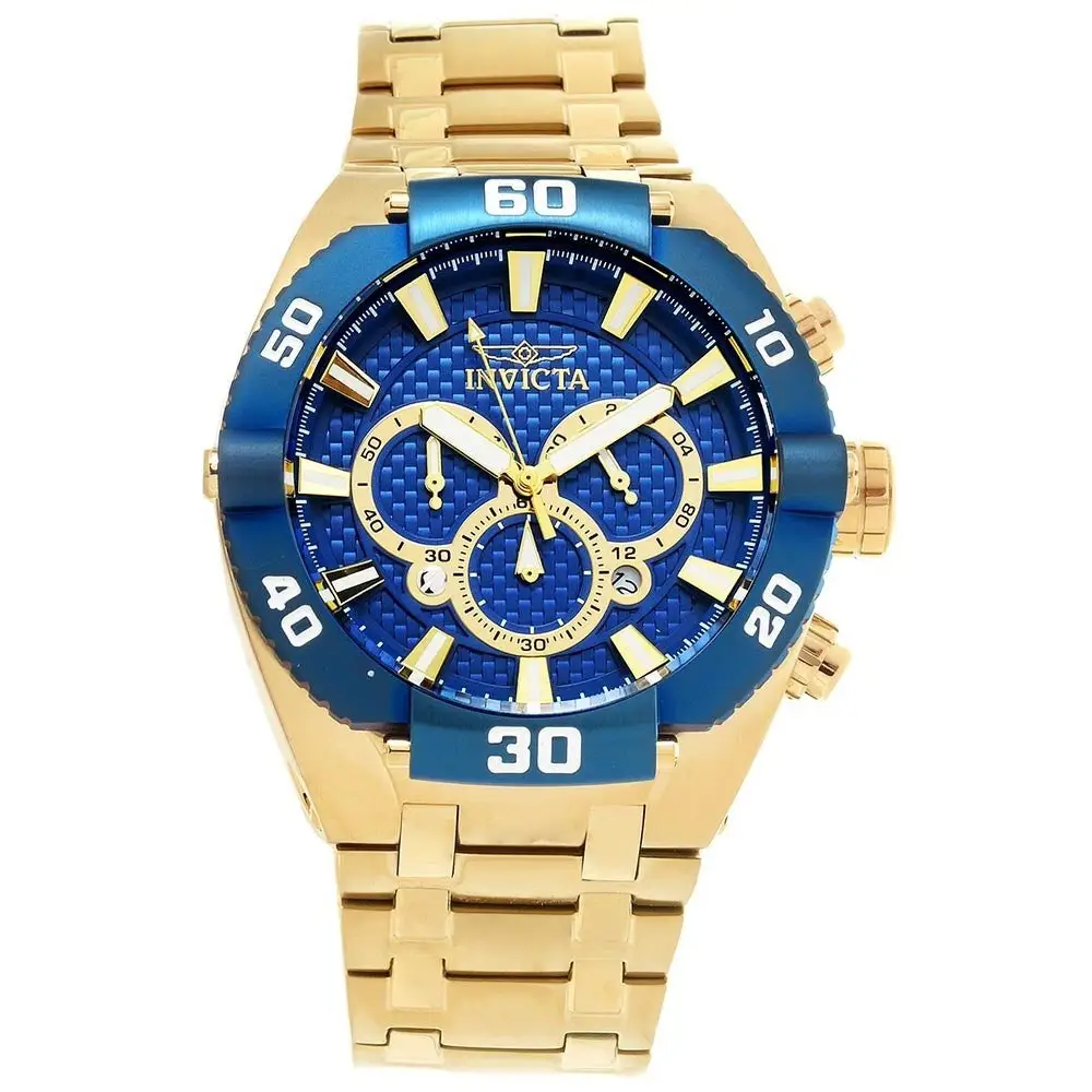 Invicta Men’s 27258 Coalition Forces Quartz 3 Hand Blue Dial