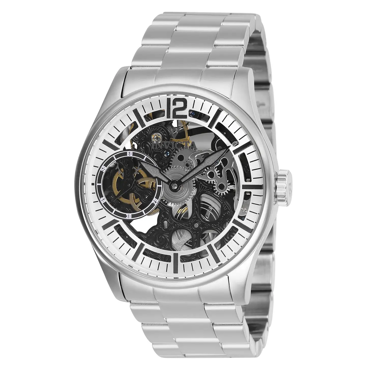 Invicta Men’s 27565 Vintage Mechanical 3 Hand Silver Dial