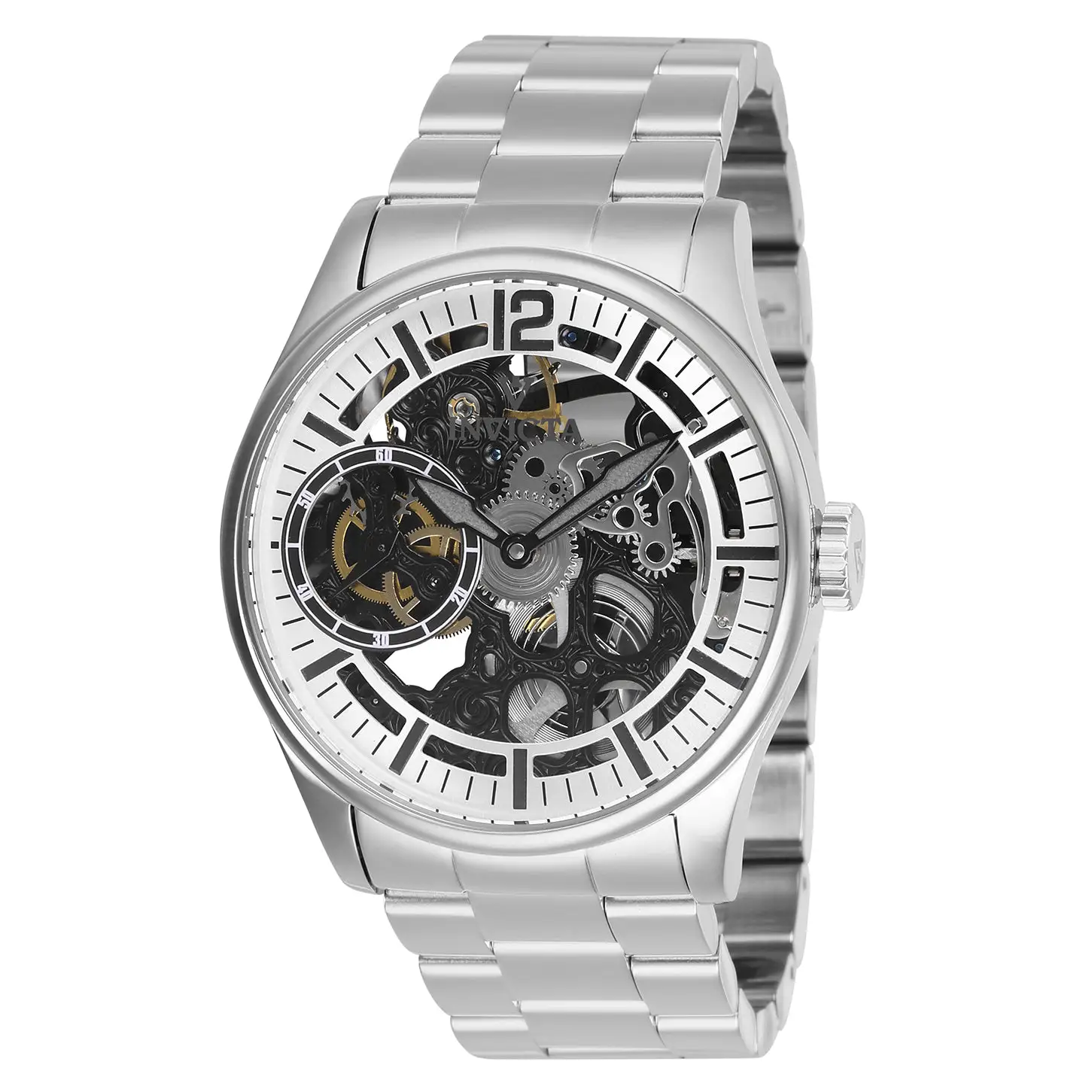 Invicta Men’s 27565 Vintage Mechanical 3 Hand Silver Dial