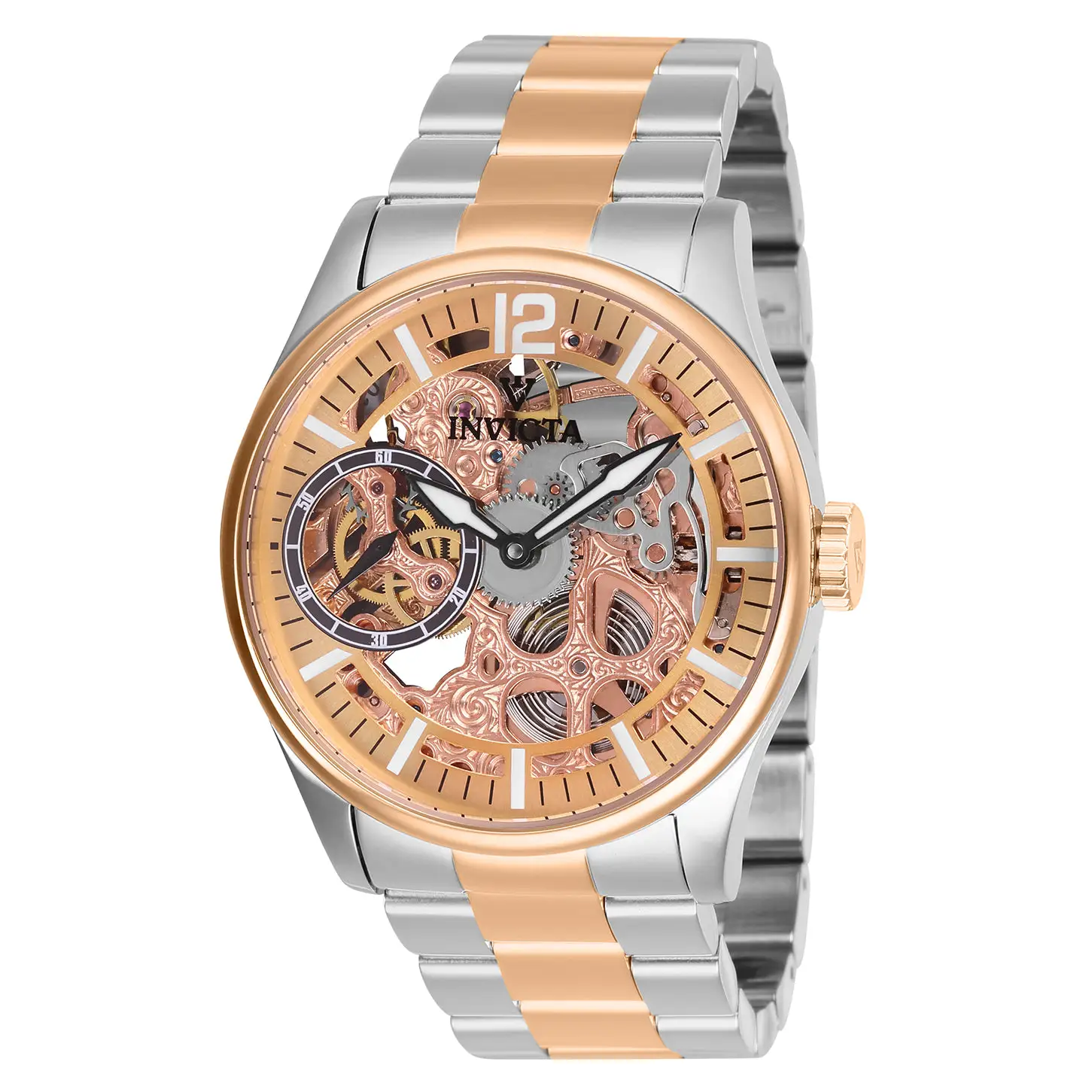 Invicta Men’s 27569 Vintage Mechanical 3 Hand Rose Gold Dial