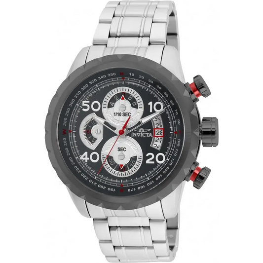 Invicta Men’s 28145 Aviator Quartz Multifunction Grey Dial
