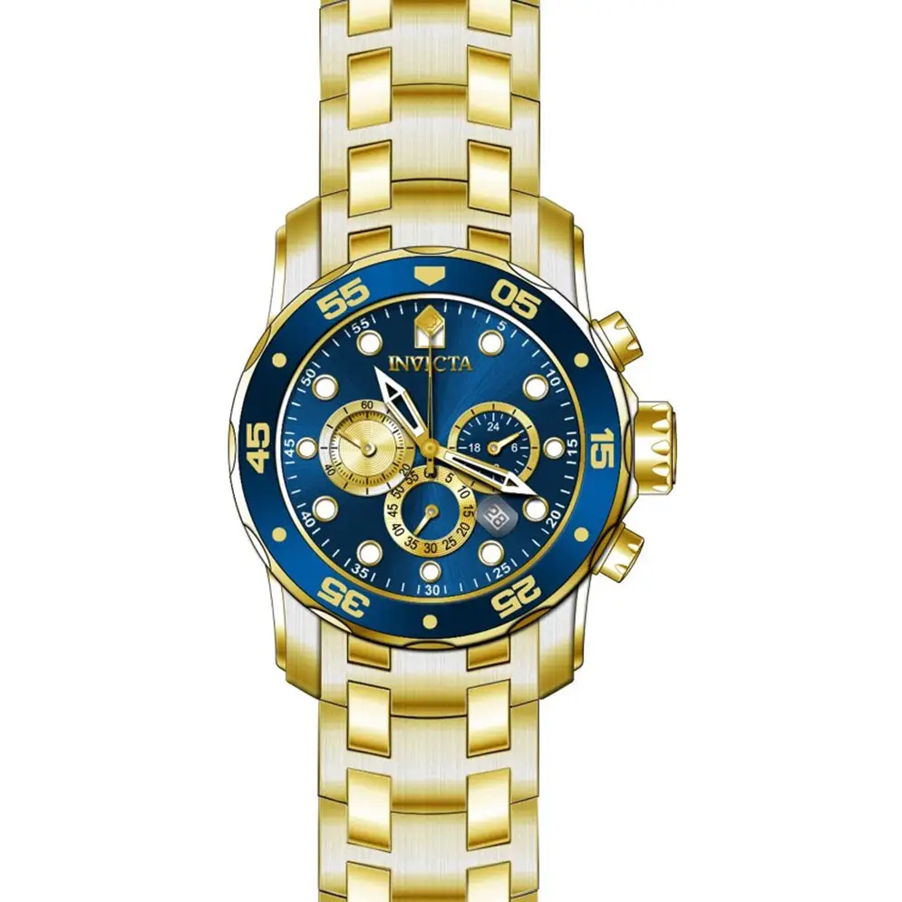 Invicta Men’s 28721 Pro Diver Quartz Chronograph Blue Dial