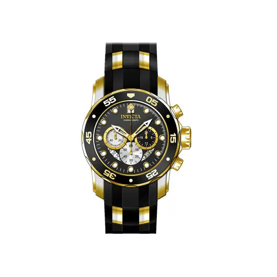 Invicta Men’s 28722 Pro Diver Quartz Chronograph Black Dial