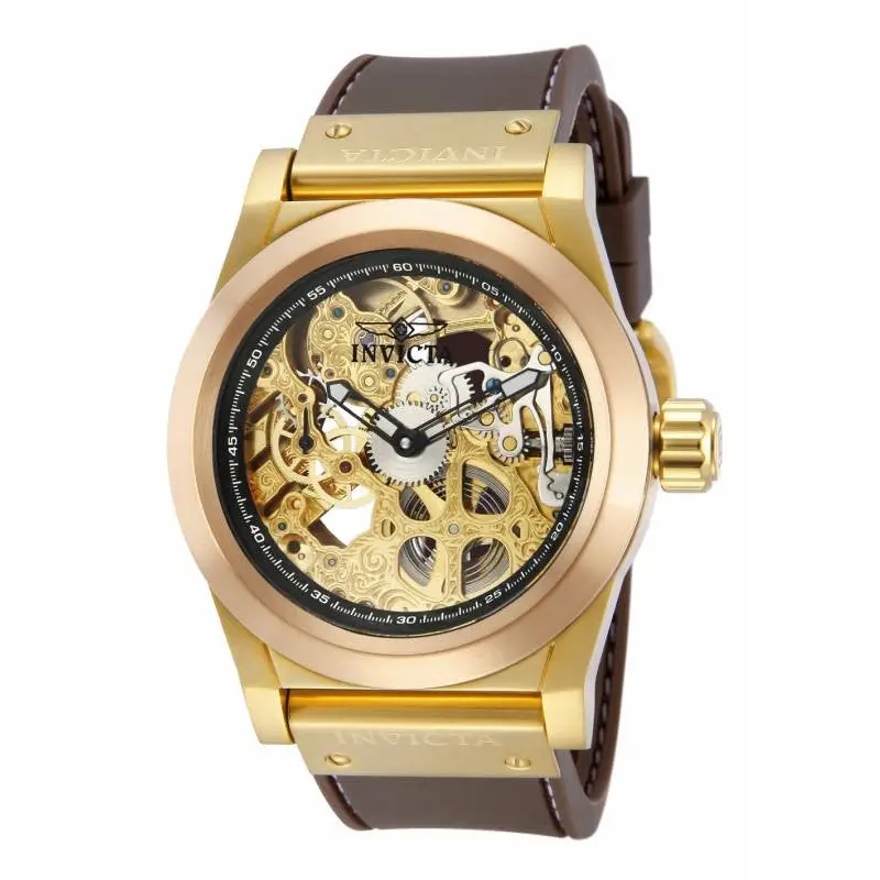 Invicta Men’s 80097 Corduba Mechanical 2 Hand Gold Dial