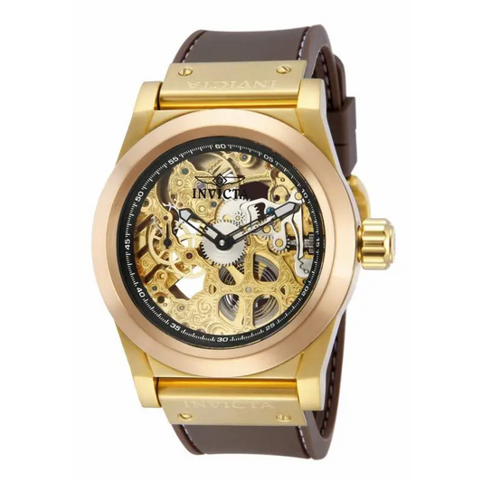 Invicta Men’s 80097 Corduba Mechanical 2 Hand Gold Dial