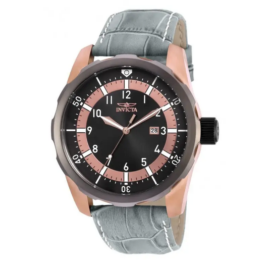 Invicta Men’s Aviator 100m Quartz Stainless Steel Charcoal
